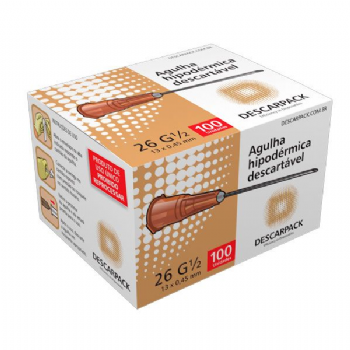 Agulha descartvel c/100 Descarpack