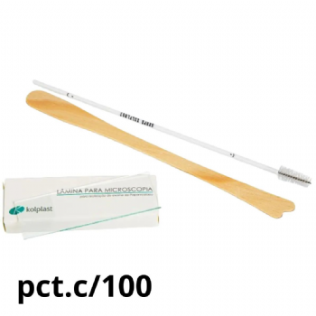 Kit papanicolaou bsico descartvel II Kolplast pct.c/100