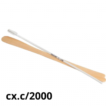 Kit auxiliar para papanicolaou descartvel escova + esptula Kolplast cx.c/2000