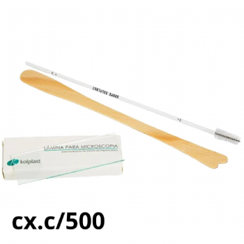 Kit papanicolaou bsico descartvel II Kolplast cx.c/500
