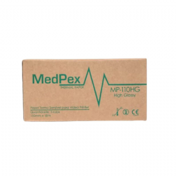 Papel para ultrassom 110mmx18mt 110HG Medpex cx.c/05 rl