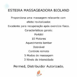 Esteira massageadora ME100 Bioland
