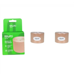 Kit 02 Fita Bandagem El�stica Funcional Kinesio Taping Muscle Fix - Multilaser Sa�de