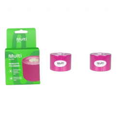 Kit 02 Fita Bandagem El�stica Funcional Kinesio Taping Muscle Fix - Multilaser Sa�de
