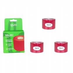Kit 03 Fita Bandagem El�stica Funcional Kinesio Taping Muscle Fix - Multilaser Sa�de