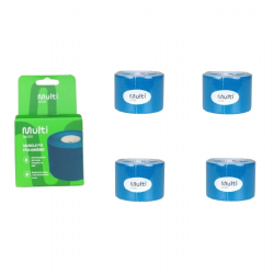 Kit 04 Fita Bandagem El�stica Funcional Kinesio Taping Muscle Fix - Multilaser Sa�de