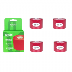 Kit 04 Fita Bandagem El�stica Funcional Kinesio Taping Muscle Fix - Multilaser Sa�de