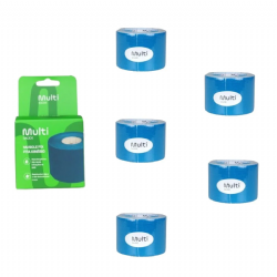 Kit 05 Fita Bandagem El�stica Funcional Kinesio Taping Muscle Fix - Multilaser Sa�de
