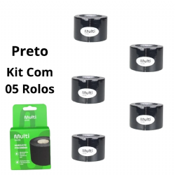 Kit 05 Fita Bandagem El�stica Funcional Kinesio Taping Muscle Fix - Multilaser Sa�de