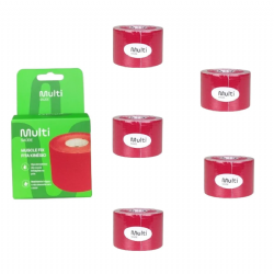 Kit 05 Fita Bandagem El�stica Funcional Kinesio Taping Muscle Fix - Multilaser Sa�de