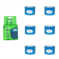 Kit 06 Fita Bandagem El�stica Funcional Kinesio Taping Muscle Fix - Multilaser Sa�de