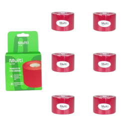 Kit 06 Fita Bandagem El�stica Funcional Kinesio Taping Muscle Fix - Multilaser Sa�de