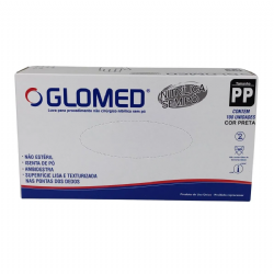 Luva de procedimento nitr�lica sem p� Preta c/100 Glomed