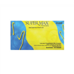 Luva de procedimento em l�tex com p� c/100 Supermax