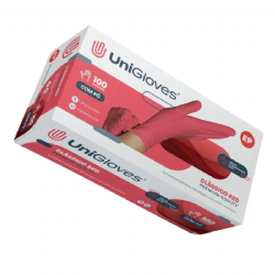Luva de procedimento em l�tex com p� Red c/100 Unigloves