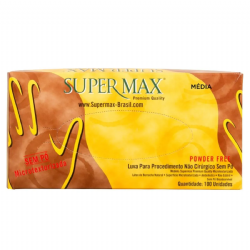 Luva de procedimento em l�tex sem p� c/100 Supermax