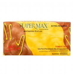 Luva de procedimento em l�tex sem p� c/100 Supermax