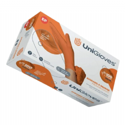 Luva de procedimento em l�tex sem p� Orange c/100 Unigloves