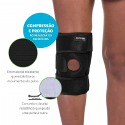 Joelheira �rtese com orif�cio Multilaser Sa�de