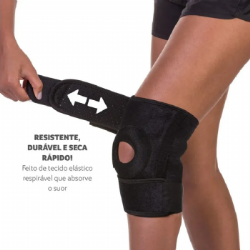 Joelheira �rtese com orif�cio Multilaser Sa�de