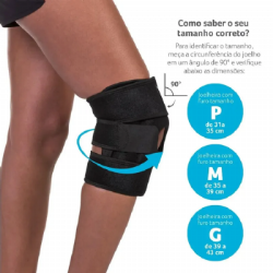Joelheira �rtese com orif�cio Multilaser Sa�de