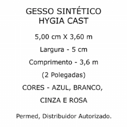Atadura gessada sint�tica Hygia Cast 5cm x 3,6m c/10 rolos