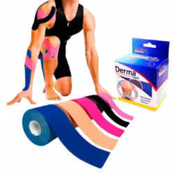Kit 02 Fita Bandagem El�stica Funcional Kinesio Taping Dermatape