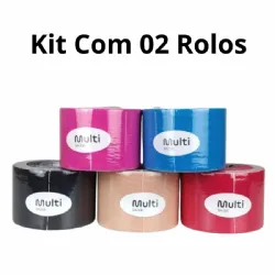 Kit 02 Fita kin�sio Multilaser Sa�de
