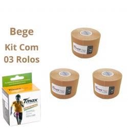 Kit 03 Fita Bandagem El�stica Funcional Kinesio Taping Tmax