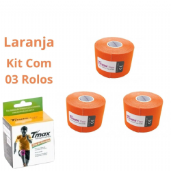 Kit 03 Fita Bandagem El�stica Funcional Kinesio Taping Tmax