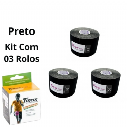 Kit 03 Fita Bandagem El�stica Funcional Kinesio Taping Tmax