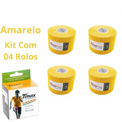 Kit 04 Fita Bandagem El�stica Funcional Kinesio Taping Tmax