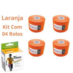 Kit 04 Fita Bandagem El�stica Funcional Kinesio Taping Tmax