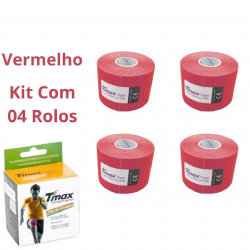 Kit 04 Fita Bandagem El�stica Funcional Kinesio Taping Tmax