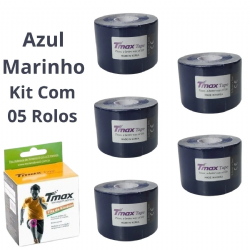 Kit 05 Fita Bandagem El�stica Funcional Kinesio Taping Tmax