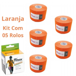 Kit 05 Fita Bandagem El�stica Funcional Kinesio Taping Tmax