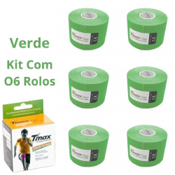 Kit 06 Fita Bandagem El�stica Funcional Kinesio Taping Tmax