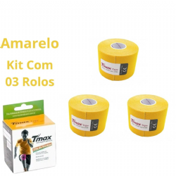 Kit 03 Fita Bandagem El�stica Funcional Kinesio Taping Tmax