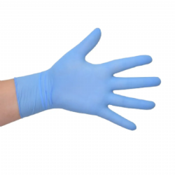 Luva de procedimento nitr�lica sem p� Azul c/100 Medix