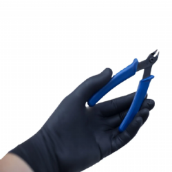 Luva de procedimento nitr�lica sem p� Preta c/100 Supermax