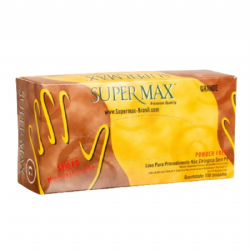 Luva de procedimento em l�tex sem p� c/100 Supermax
