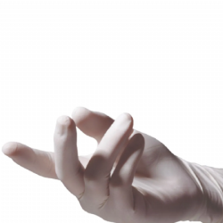 Luva de procedimento em l�tex sem p� c/100 Supermax