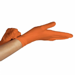 Luva de procedimento em l�tex sem p� Orange c/100 Unigloves
