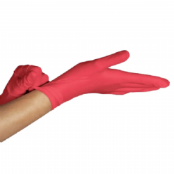 Luva de procedimento em l�tex sem p� Red c/100 Unigloves