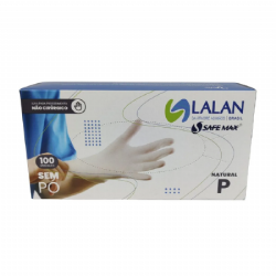 Luva de procedimento em l�tex sem p� c/100 Safemax