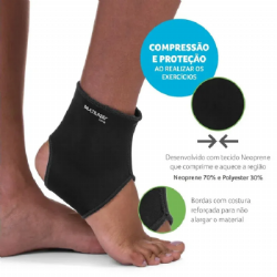 Tornozeleira el�stica Multilaser Sa�de