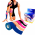 Kit 02 Fita Bandagem Elstica Funcional Kinesio Taping Dermatape - Cores Sortidas