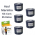 Kit 05 Fita Bandagem Elstica Funcional Kinesio Taping Tmax