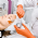 Luva de procedimento em ltex sem p Orange c/100 Unigloves